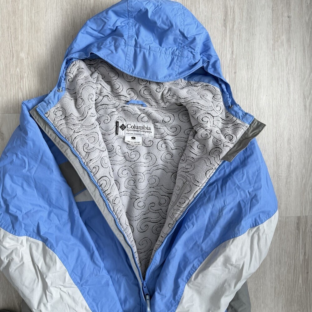 Columbia Jacket Omni-Tech XL5496 Hooded Insulated Women's Size L Spring/Fall EUC - Picture 4 of 7